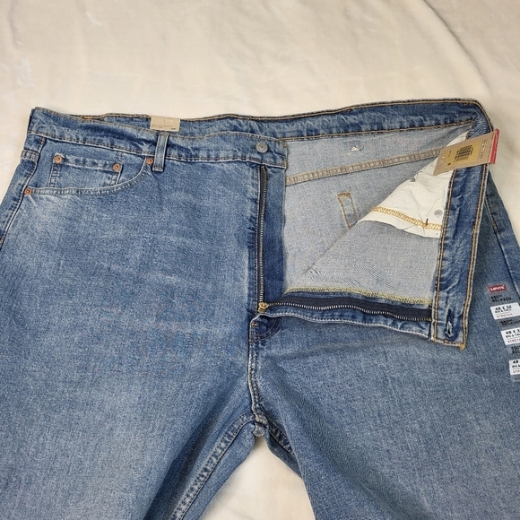 Men's Levi's 550 Relaxed-Fit Stretch Straight Blue Jeans 48x32 New - Picture 12 of 15